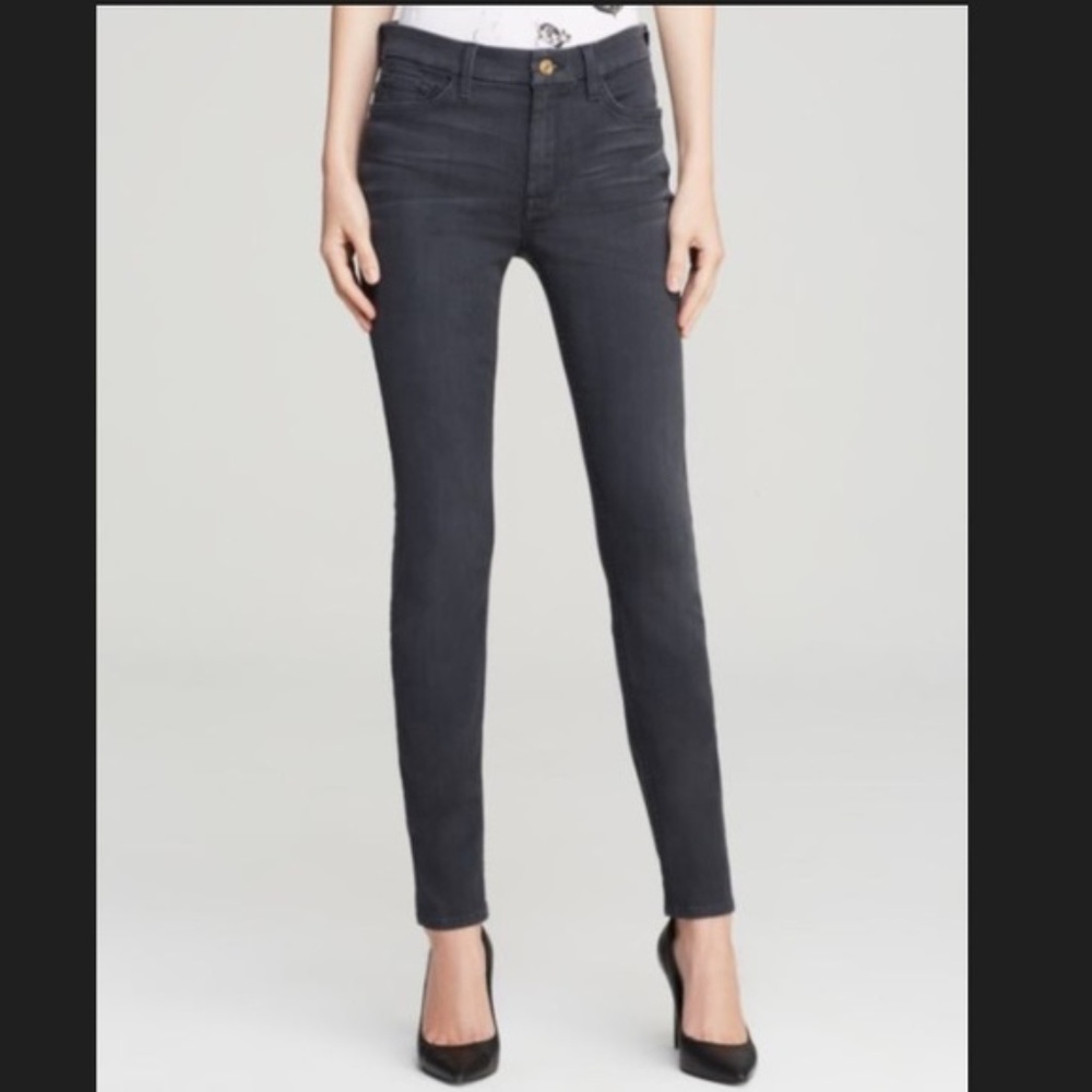 7 For All Mankind High Waist Ankle Skinny Jeans 24